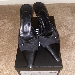 Chanel vintage black mule